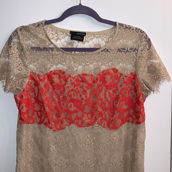 Poreclain | Tan Blouse - Picture 2 of 7